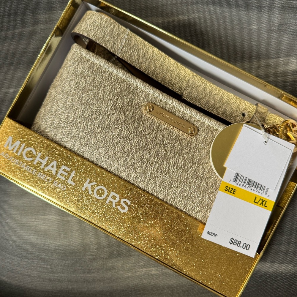 Michael Kors Gold Belt Bag NWT